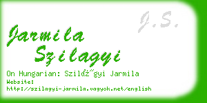 jarmila szilagyi business card